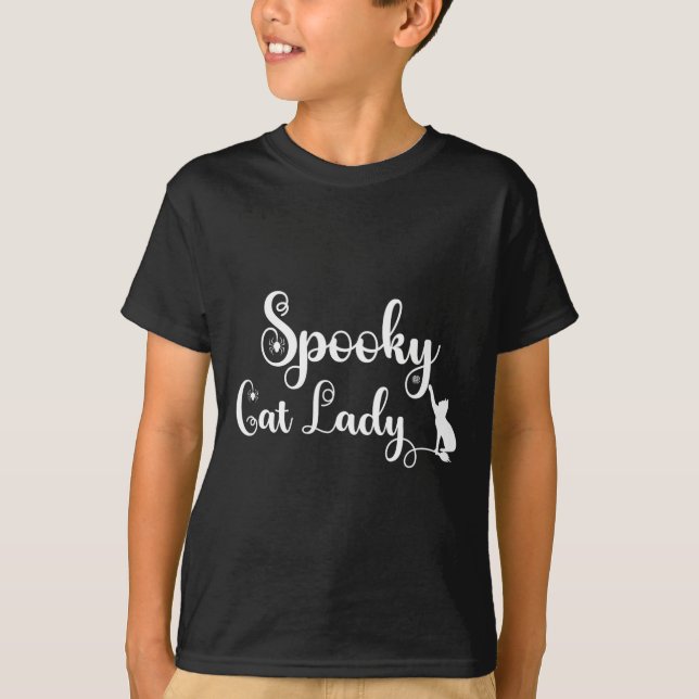 Spooky Cat Mamma Shirt T (Framsida)