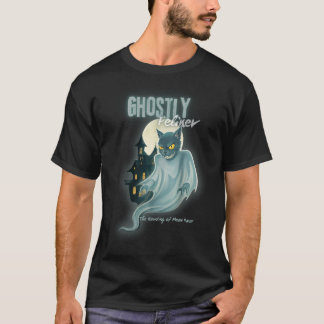 Spooky Cat Manor Haunting T Shirt