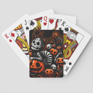 Spooky Cat och Pumpkins Casinokort