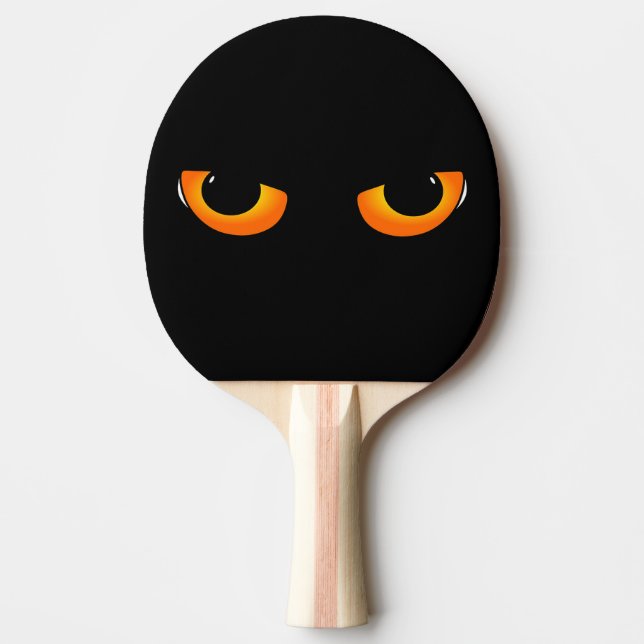 Spooky Cat Öga Pingisracket (Framsidan)
