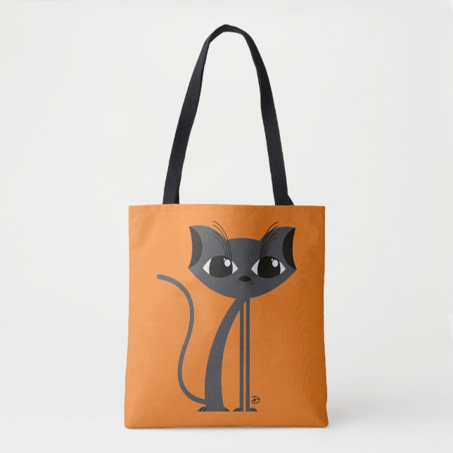 Spooky Cat - Tote Tygkasse (Framsida)