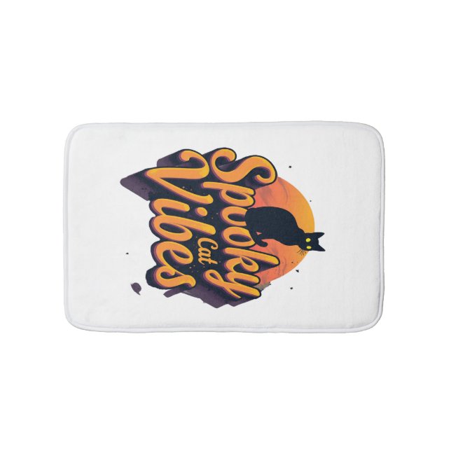 Spooky Cat Vibes 2 Badrumsmatta (Framsidan)