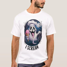 Spooky Chef Ghost Ice Cream Halloween Funny Manar T Shirt