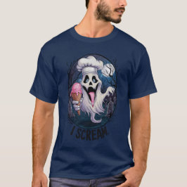 Spooky Chef Ghost Ice Cream Halloween Funny Manar T Shirt