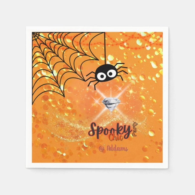 Spooky Chic Halloween fest Pappersservett (Framsidan)