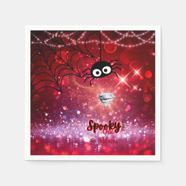 Spooky Chic Halloween fest Pappersservett (Framsidan)