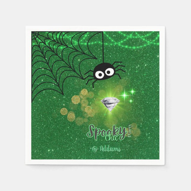 Spooky Chic Halloween fest Pappersservett (Framsidan)