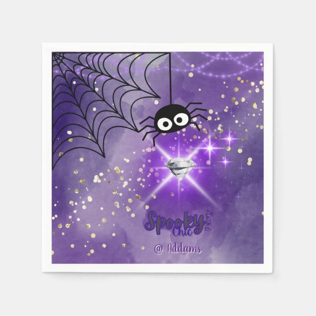 Spooky Chic Halloween fest Pappersservett (Framsidan)