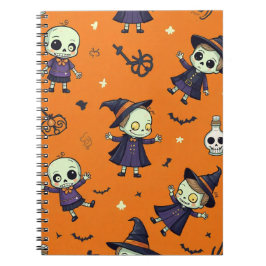 Spooky Chic Halloween Pillow - lättsinnigt framsyn Anteckningsbok