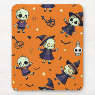 Spooky Chic Halloween Pillow - lättsinnigt framsyn Musmatta