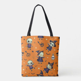 Spooky Chic Halloween Pillow - lättsinnigt framsyn Tygkasse