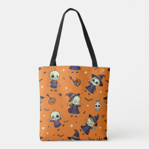 Spooky Chic Halloween Pillow - lättsinnigt framsyn Tygkasse