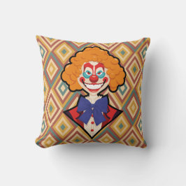 Spooky Clown Retro Halloween Creepy Carnival Kudde