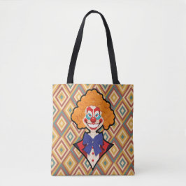 Spooky Clown Retro Halloween Creepy Carnival Tygkasse