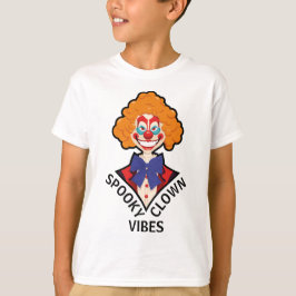 Spooky Clown Vibes Scary Retro Circus Halloween T Shirt
