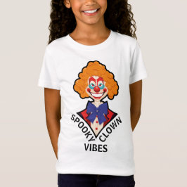 Spooky Clown Vibes Scary Retro Circus Halloween T Shirt