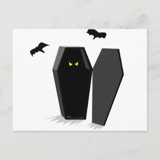 Spooky Coffin Vykort