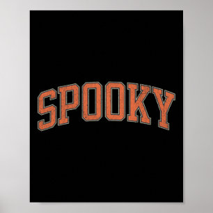 Spooky Collage Stil Stop Spooky Fall Halloween Wo Poster