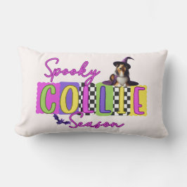 Spooky Collie Halloween Pillow Lumbarkudde
