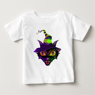Spooky Colorful Cat T Shirt
