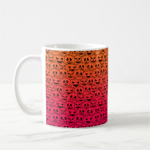 Spooky Colorful Pumpkins - Halloween Mönster Kaffemugg