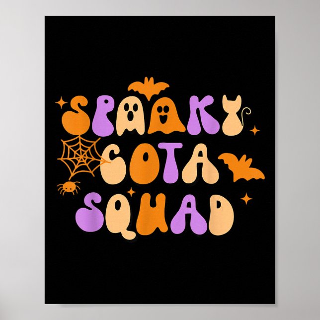 Spooky Cota Squad Auktoriserad Arbetsbehandling H Poster (Framsidan)