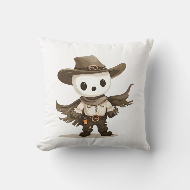 Spooky Cowboy Äventyr Kudde (Framsida)