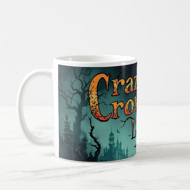 Spooky Crazy Kråka Dam Mugg (Vänster)