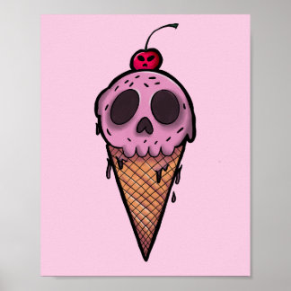 Spooky Cream Poster