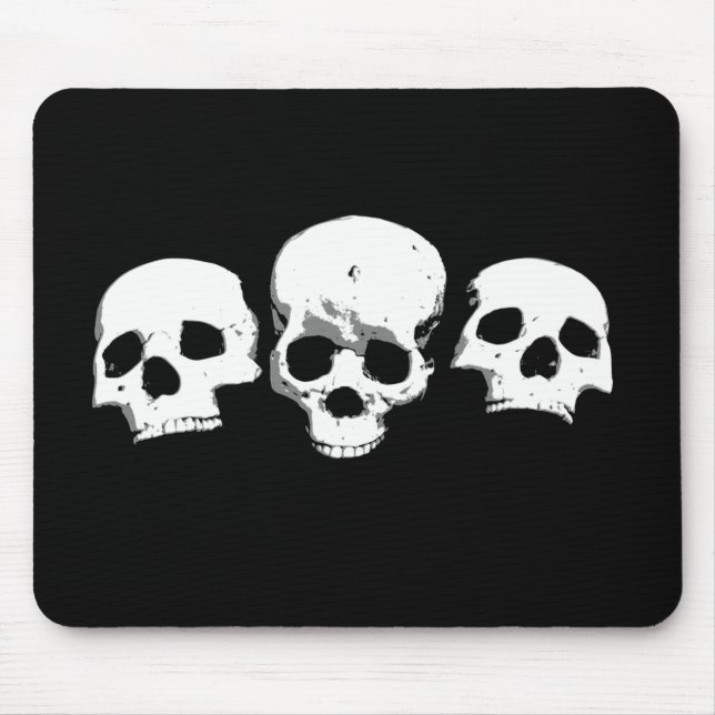 Spooky Creepy Döskallars Halloween Mousepad Musmatta (Framsidan)