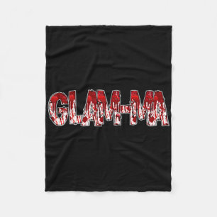 Spooky Creepy Grandma Glam-morsa Halloween Costume Fleecefilt