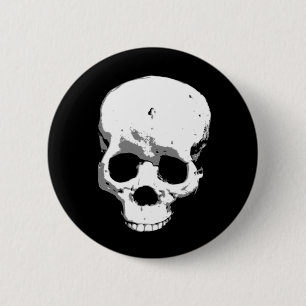 Spooky Creepy Skull Halloween-pennknapp Knapp