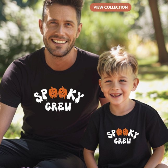 Spooky Crew Halloween Matching Family Boys T Shirt (Skapare uppladdad)
