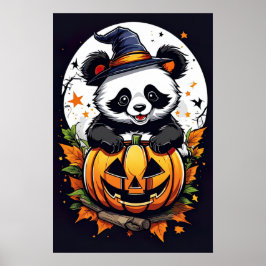 Spooky Cuddles, Adsible Halloween Panda Poster