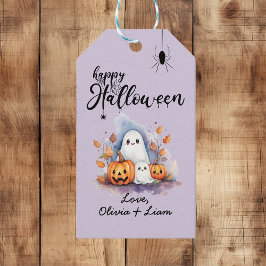 Spooky Cute Anpassade Halloween Gift Märkre Presentetikett