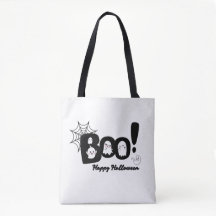 Spooky Cute "Boo"! Halloween Ghost Tote Bag