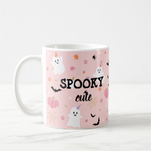 Spooky Cute Dusty Rosa Ghost Halloween Kaffemugg