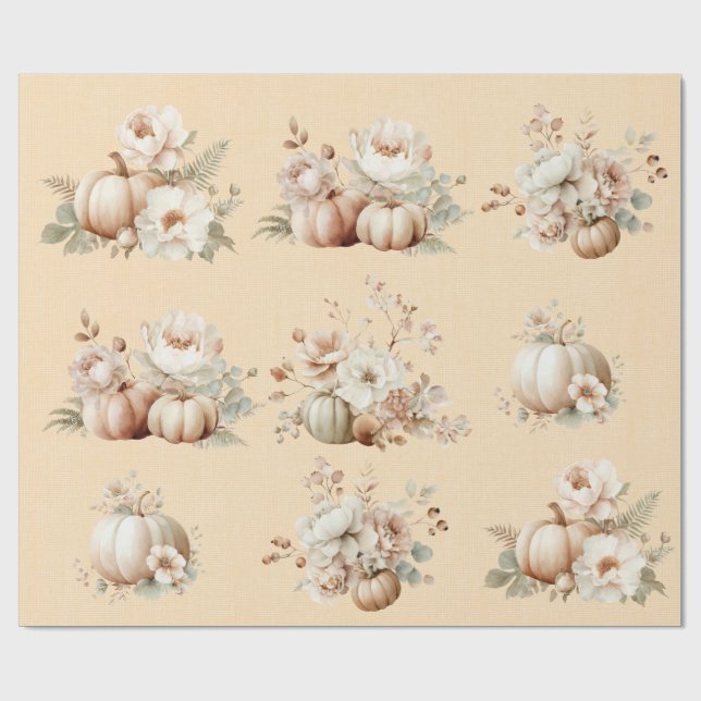 Spooky Cute First Birthday Halloween Wrappape Presentpapper (Platt)