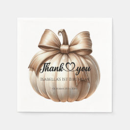 Spooky Cute Första födelsedag Halloween fest Napki Pappersservett