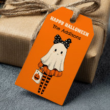 Spooky Cute Ghost Bus eller godis Happy halloween