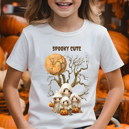 Spooky Cute Ghost Family Bus eller godis T Shirt