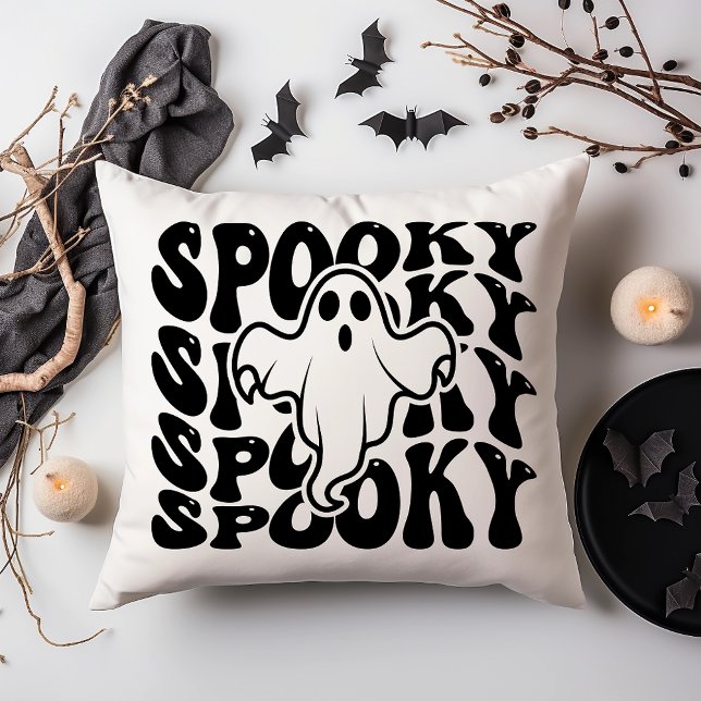 Spooky Cute Ghost Halloween Kudde (Skapare uppladdad)