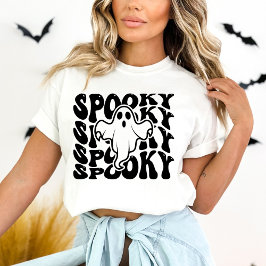 Spooky Cute Ghost Halloween T Shirt
