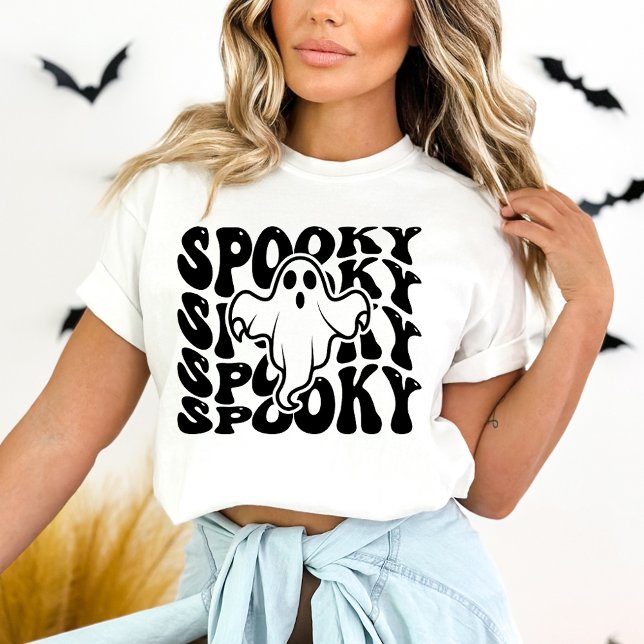 Spooky Cute Ghost Halloween T Shirt (Skapare uppladdad)