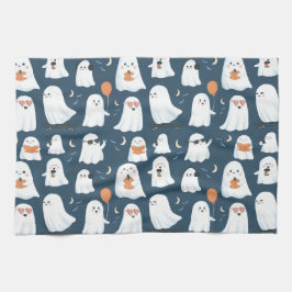 Spooky Cute Ghost Kitchen Towels - Halloween Towel Kökshandduk