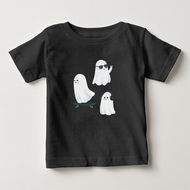 Spooky Cute Ghost Småbarn T-Shirt - Halloween Kids (Framsida)