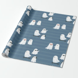Spooky Cute Ghost Wrapping Papper - Halloween Gift Presentpapper