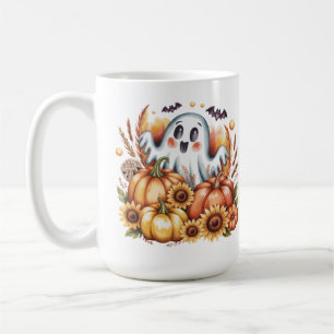 Spooky Cute Ghovalt Harvest Halloween Hösten Kaffemugg