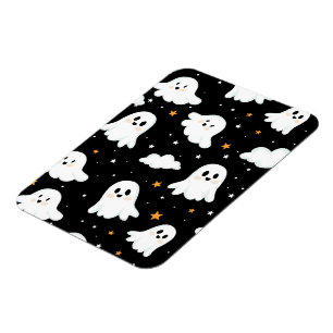 Spooky Cute Halloween Ghost Cloudy Star Himmel Magnet