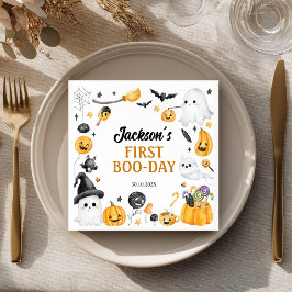 Spooky Cute Halloween Ghost Födelsedagsfest Napkin Pappersservett